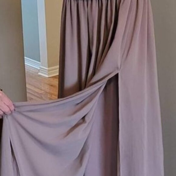 Lulus Heavenly Hues Taupe Maxis Dress, XS - Picture 6 of 10
